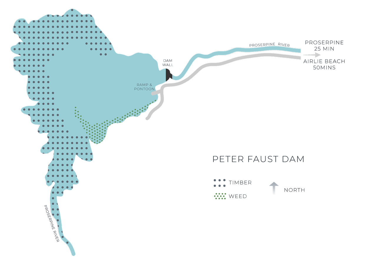 Peter Faust Dam Map